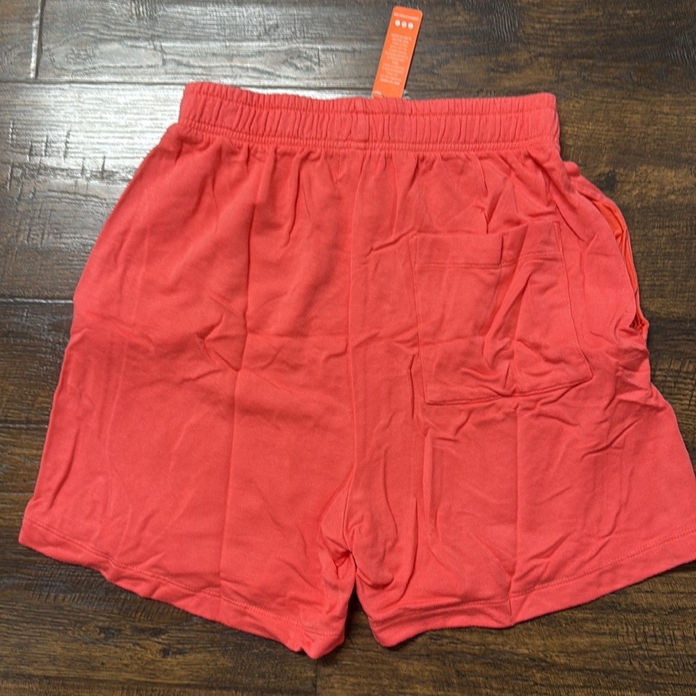 Sundry Coral Shorts with Blue Logo - Picture 2 of 4